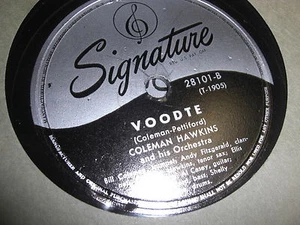 COLEMAN HAWKINS SIGNATURE 78 RPM RECORD 28101 BARREL HOUSE - Picture 1 of 2