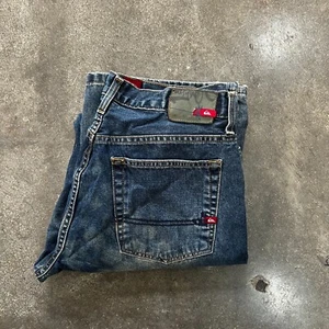 Y2K 2000s Quicksilver Denim blue Jeans size 32 - Picture 1 of 14