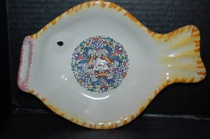 MOMA Ceramiche Artigianali Lavorate a Mano Servierschale in Fischform - Bild 1 von 6