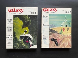 SCIENCE FICTION VINTAGE LOT OF 2 BOOKS GALAXY MAGAZINE 1961 #85 & 87 - Bild 1 von 1