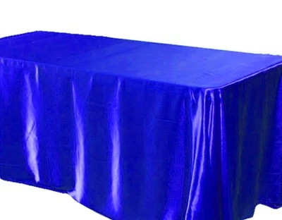 10 pack 60x120" Rectangle Satin Tablecloth Wedding SEAMLESS Catering Table Cover - Image 1 of 4