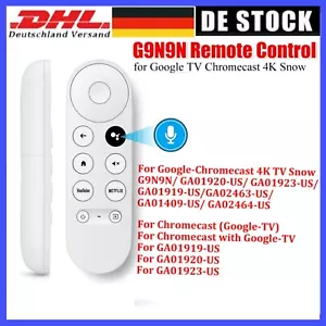 Ersatz für G9N9N für Chromecast 4K Google TV Voice Bluetooth IR Fernbedienung - Bild 1 von 23