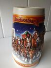 Christmas VTG Budweiser 20th Anniversary 1999 Clydesdale Stein Beer Mug. 13xx for sale