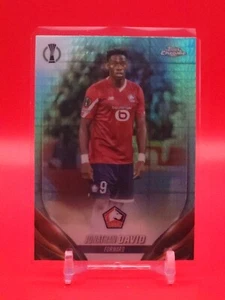 BARGAIN BIN: 2023-24 Topps Chrome UEFA Jonathan David Aqua Prism Refractor - Picture 1 of 1
