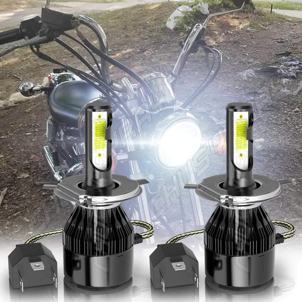 Par de faros LED de alta potencia 6000K H4 para Honda cbr600f4 1999-2000 bombillas luces Foto 1 de 4