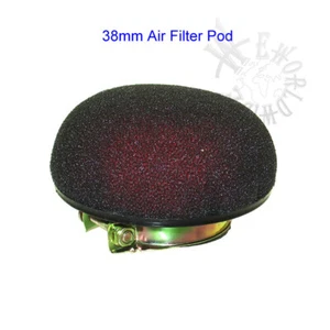 Pod de filtro de aire de 38 mm para ATV Quad Pit Dirt Bike Go Kart Buggy Motocicleta - Imagen 1 de 5