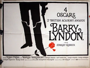 BARRY LYNDON, STANLEY KUBRICK ,  british quad original,  poster - Afbeelding 1 van 1