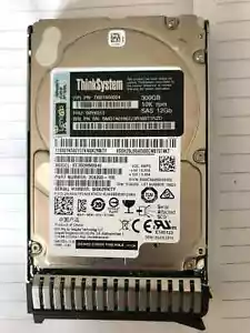 LENOVO 7XB7A00024 00YK013 2.5" 300GB 10K SAS 12Gb Hot Swap 512n HDD - Picture 1 of 2