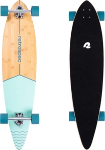 Retrospec Zed Cruiser & Pintail Longboard Skateboard Complete Cruiser | Bamboo & - Picture 1 of 6