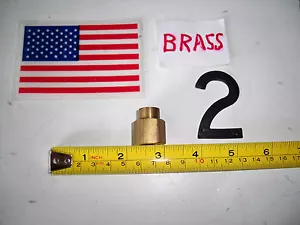 1/4" X 1/8" NPT BRASS BELL REDUCER PIPE FITTING WATER AIR FUEL OIL BOAT USA - Picture 1 of 1