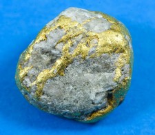 QN-10 ' Alaskan BC Oro Pepite Con Quarzo ' - Originale - 9.70 Grammi
