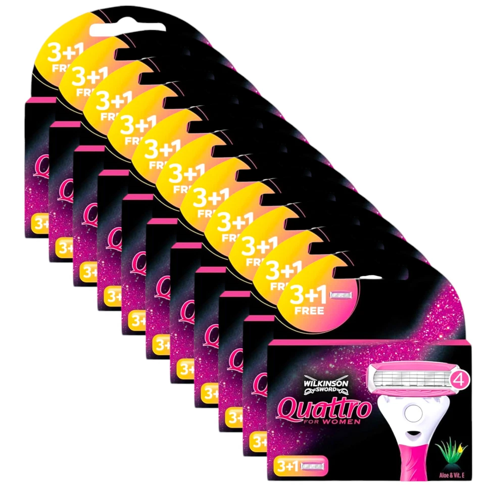 Wilkinson Sword Quattro For Women Rasierklingen 3er-40er Pack OVP / Neu