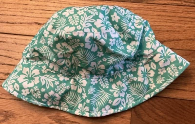 Niño Bebé Niña-Niño Floral Turquesa Blanco Sombrero Cubo Playa Soleado Envío Rápido Foto 1 de 4