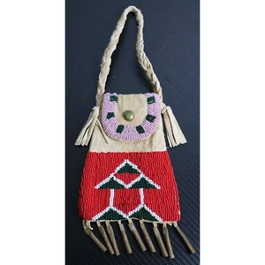 Indianer Perlen "Strike a Light" Beutel/Tasche - Bild 1 von 6