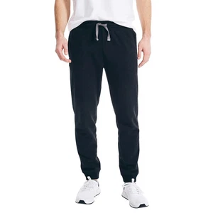 Neu mit Etikett Nautica Herren Fleece Jogginghose, gerippte Knöchelbündchen, Farbe schwarz, Größe XL - Bild 1 von 4