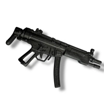 Machine Gun Weapon Part For Action Figures - Accessory Black Sub Machine Gun - Image 1 of 2