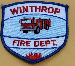 Parche antiguo del Departamento de Bomberos de Winthrop Maine sin usar - Imagen 1 de 2