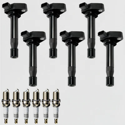 6X OEM Ignition Coil & 6 Iridium Spark plug For Honda Odyssey Accord Acura UF242 - Image 1 of 4