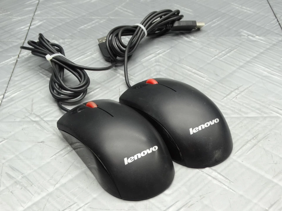 Lenovo MSU1175 Optical Scroll 2 Button Mouse 45J4889 (Lot of 2) - Image 1 of 4