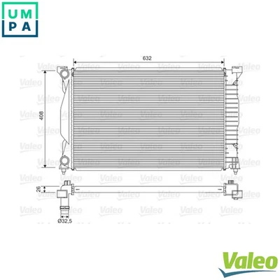 RADIATOR ENGINE COOLING 734269 FOR SEAT AUDI A4/S4/Convertible BWE 2.0L 4cyl A4 - Image 1 of 4