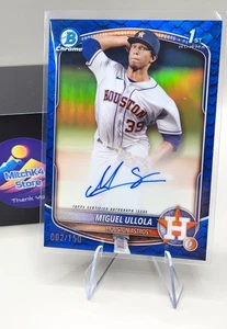 2025 Bowman Chrome⚾ Miguel Ullola CPA-MU😎 Blue Reptilian Auto /150 Astros - Picture 1 of 3