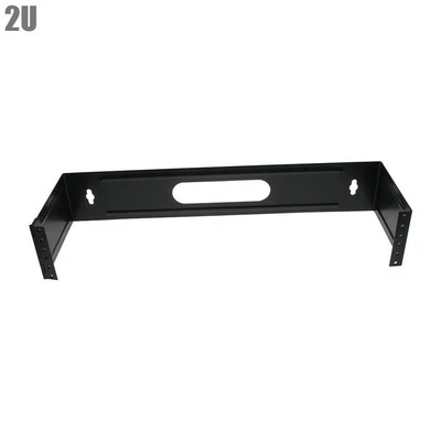 19" 2U Steel Wall Mount Hinge for 48 Port Patch Panel Bracket 3.5" H x 6" D - Image 1 of 2