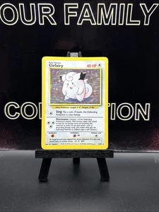 Clefairy 5/102 Base Set Unlimited Holo Rare Pokémon TCG - Picture 1 of 7