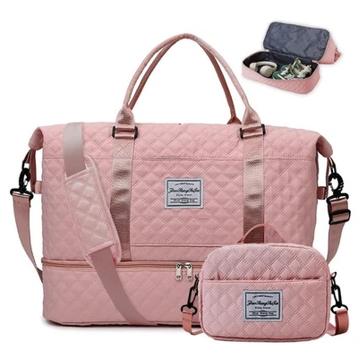 Bolsa de viaje Bolsas de fin de semana para mujer con compartimento para zapatos Llevar en Duf... Foto 1 de 4