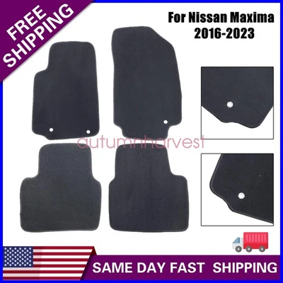 Alfombrillas de terciopelo delanteras y segunda fila de repuesto para Nissan Máxima 2016-2023 Foto 1 de 4
