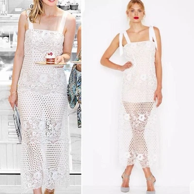 Vestido Alice McCall Blanco Amante Secreto Encaje Lápiz Carreras Formal Talla AU 10 US 6 Foto 1 de 4