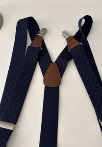 Gillmons bretelle uomo blu navy clip on taglia 1 regolabile - Foto 1 di 6