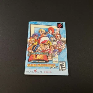Neo geo Pocket Color Manual SNK Card Fighters Clash USA Mint - Picture 1 of 2