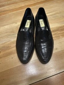 John Weitz Men's Loafers Black Size 8.5 - Picture 1 of 9