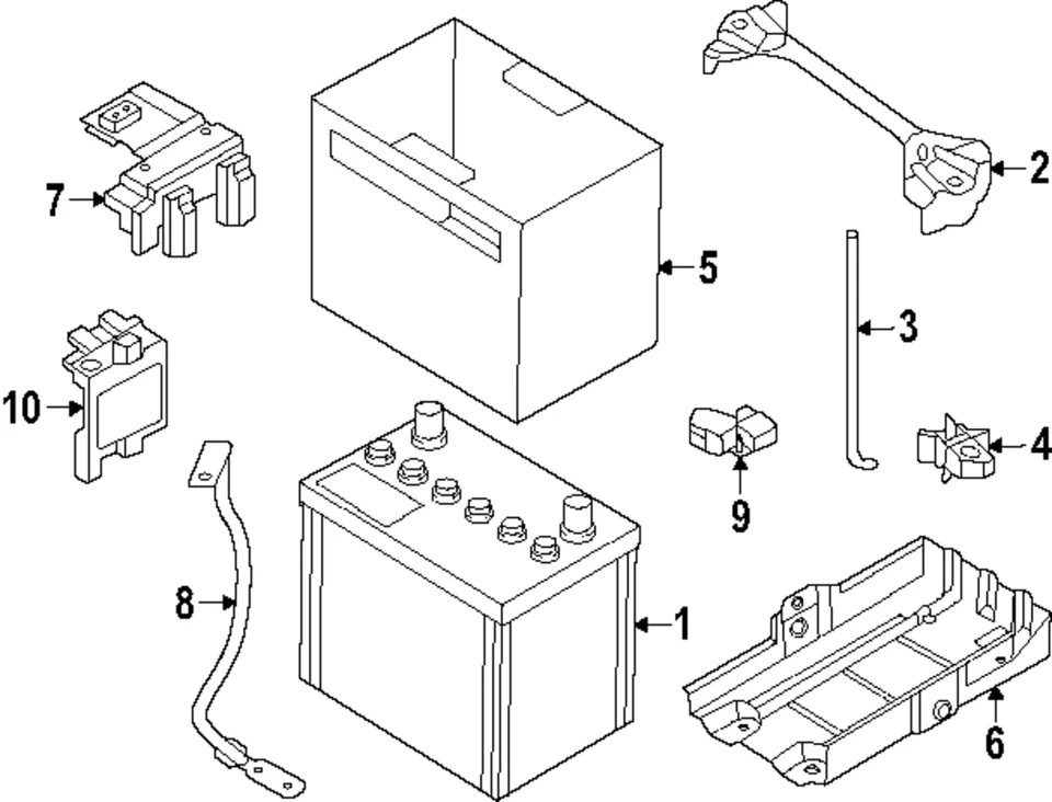 Genuine Nissan Negative Cable 24080-7JA0A - Image 1 of 1