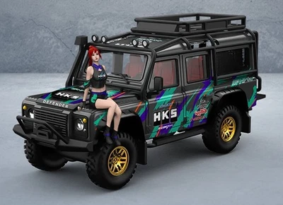 LAND ROVER 112 Defender + Figure  - HKS - Time Micro 1:64 - Immagine 1 di 4