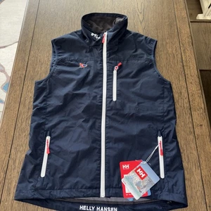 Helly Hansen Crew 2.0 Sailing Vest Women's Navy Full Zip blue Zip Pockets Size M - Picture 1 of 9