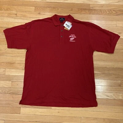Vintage Detroit Red Wings Shirt Mens Extra Large XL NHL Hockey Stanley Cup Camp - Image 1 of 4