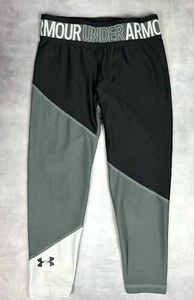 Under Armour Fitted Cold Gear Youth Compression Pants Size L Black Gray 0177 - Picture 1 of 5