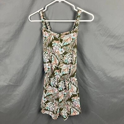 Комбинезон для девочек шорты XL 14/16 с цветочным рисунком от SO эластичный пояс комбинезон защемление спереди - Изображение 1 из 4