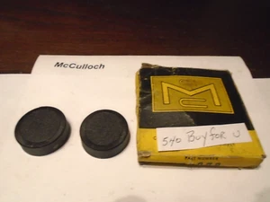 2 OEM Mcculloch Mini Mac 6 25 35 110 120 130 140 Fuel Gas and Oil Cap - Picture 1 of 2