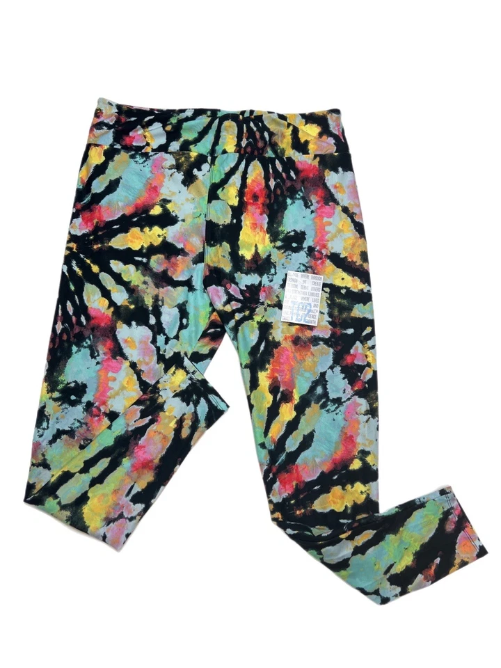 Tc2 LuLaRoe Leggings RAINBOW Tie Dye RARE Fits 18/24 - Image 1 of 1
