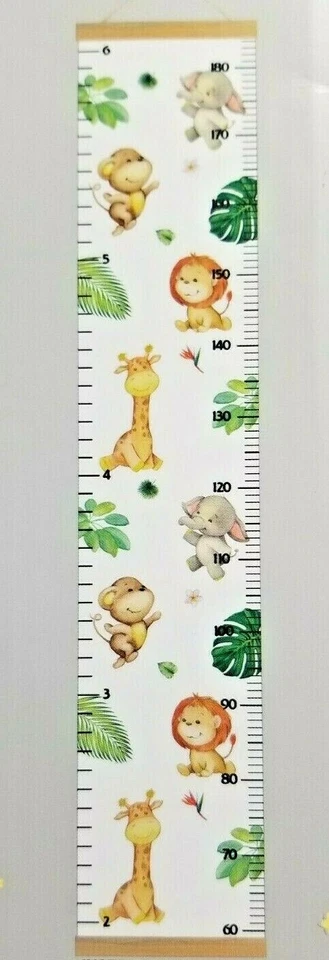 Safri Canvas hanging Growth Chart for Kids room nursery