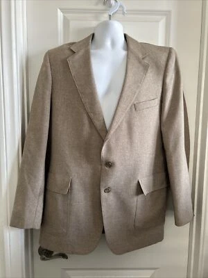 Винтажный 70-х Мужская одежда Sta Prest Levi's действие костюм куртка 44L желтовато-коричневый спортивное пальто - Изображение 1 из 4