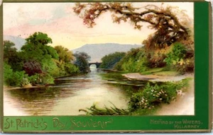 1910s Holiday Postcard St. Patrick's Day Souvenir Ireland Killarney Scenic Water - Picture 1 of 2