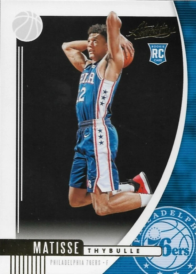 Matisse Thybulle Absolute Memorabilia 19-20 #74 Rookie Card Philadelphia 76ers - Image 1 of 1