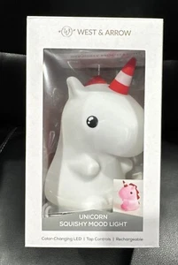 Unicorn Night Light Kids Cute Silicone Baby Squishy Animal Night Lamp Multicolor - Picture 1 of 5