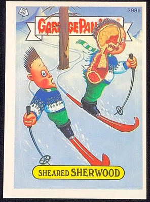 1987 TOPPS GARBAGE PAIL KIDS SHEARED SHERWOOD S7 398B  ERROR CARD DIE CUT ERROR - Image 1 of 2