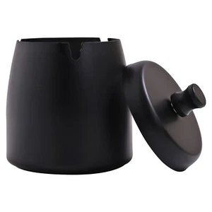 INONE Ashtrays with Lid for Cigarette Stainless Steel Windproof Ashtray - Picture 1 of 8