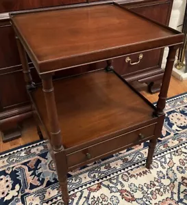 Kittinger Solid Mahogany Nightstand, Bedside, or End Table - Picture 1 of 21