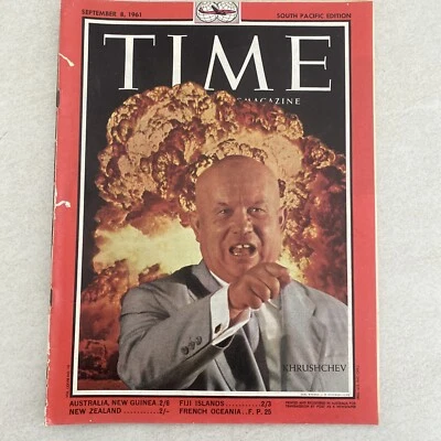 1961 Time Magazine Red Bound Author JD Salinger Camping Ulbricht Vol78 July-Sept - Image 1 of 4